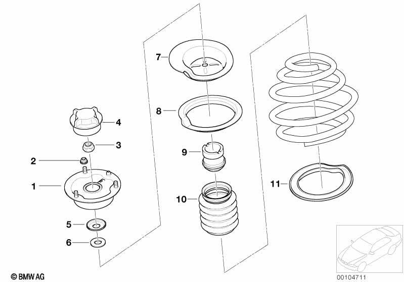 Stützlager/Federunterlage/Anbauteile