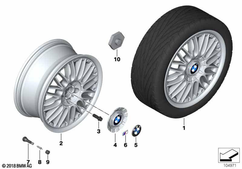 BMW compound wheel M cross spoke 101