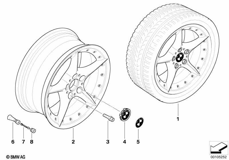 BMW Verbundrad Sternspeiche 108