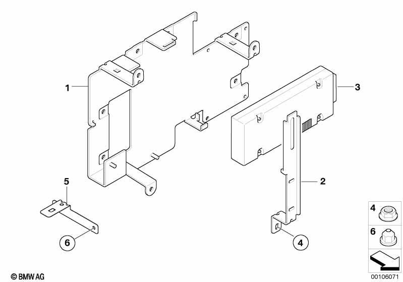 Einzelteile Autotelefon Gepäckraum Japan