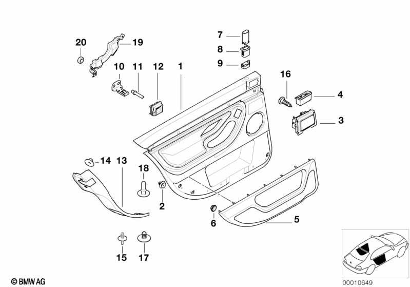 Türverkleidungen hinten-Seitenairbag