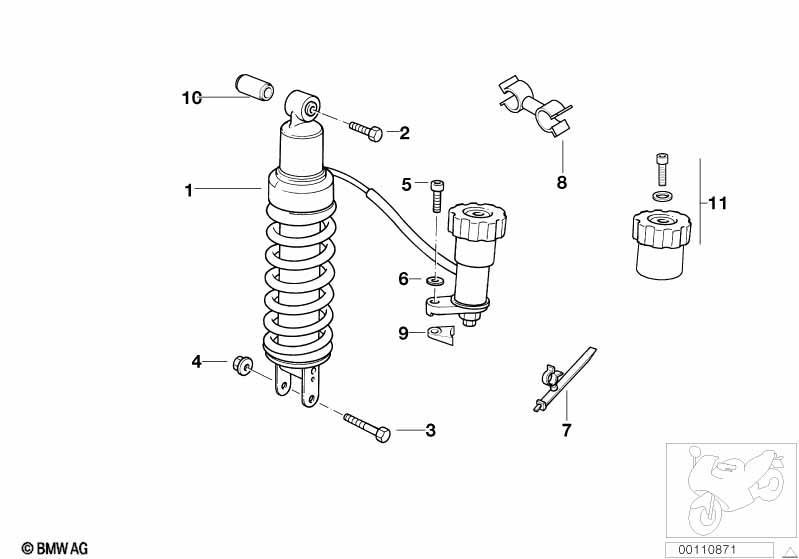 Federbein hinten