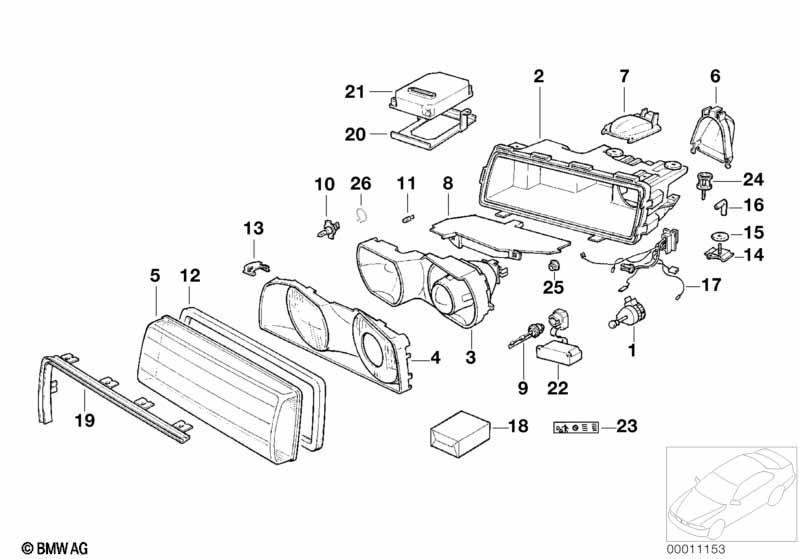 Einzelteile Scheinwerfer Xenon