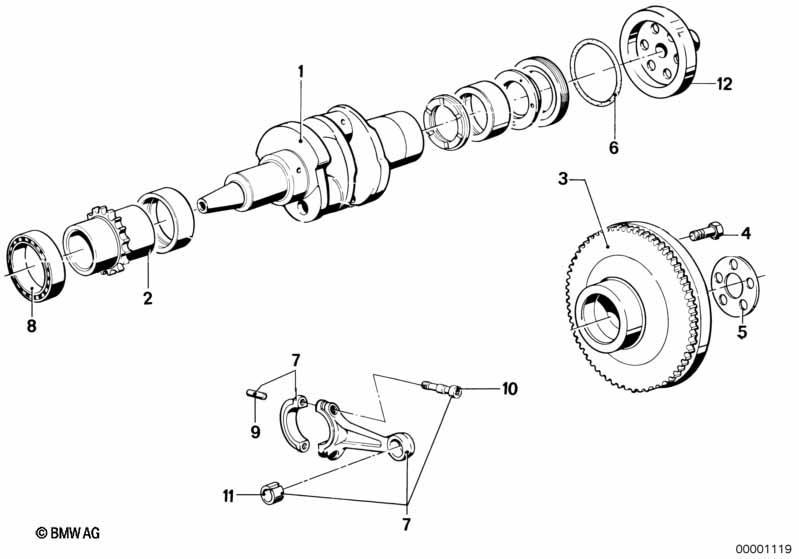 Kurbelwelle/Pleuel/Anbauteile