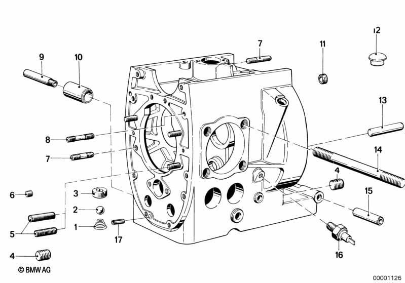 Motorgehäuse Anbauteile