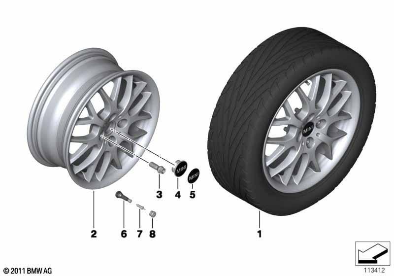 MINI LM Rad Cross Spoke 90