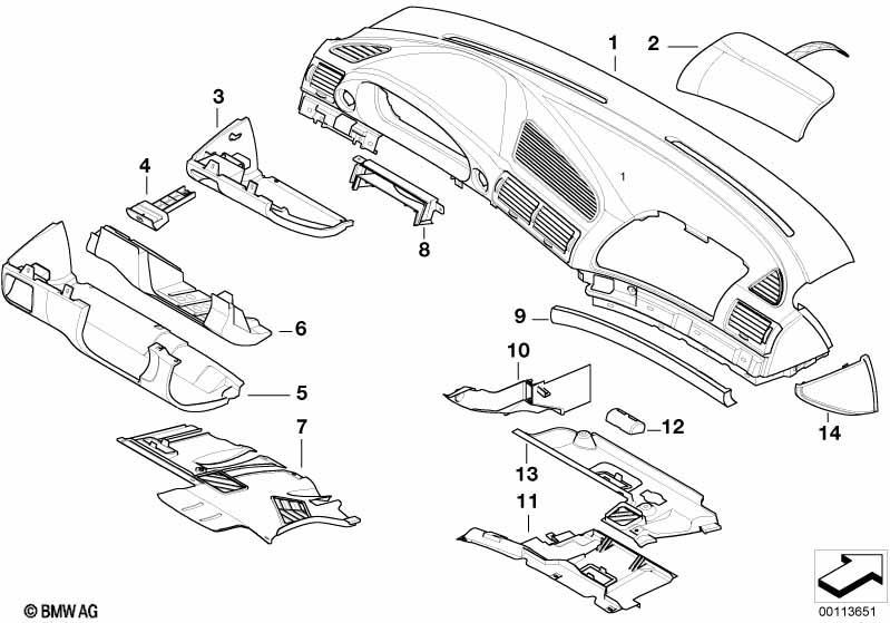 Verkleidung Instrumententafel