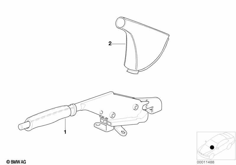 Individual Handbremshebel/Abdeckung