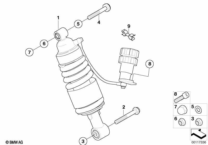 Federbein hinten