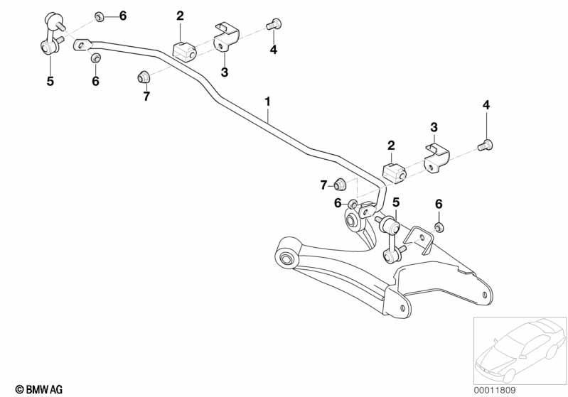 Stabilisator hinten