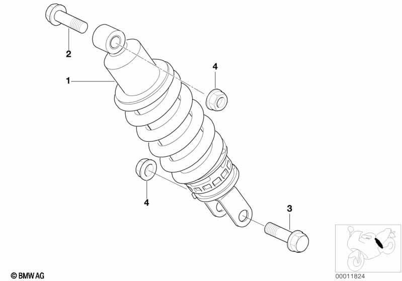 Federbein hinten