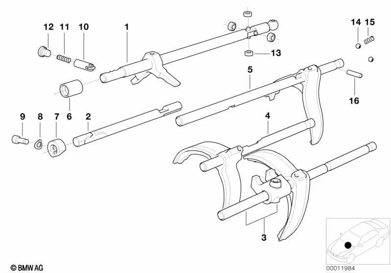 Getrag 280 innere Schaltungsteile