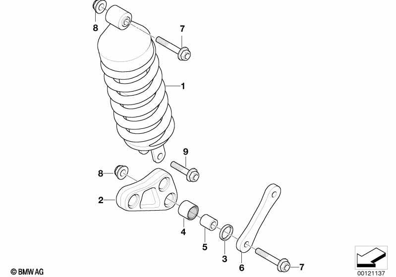 Federbein hinten