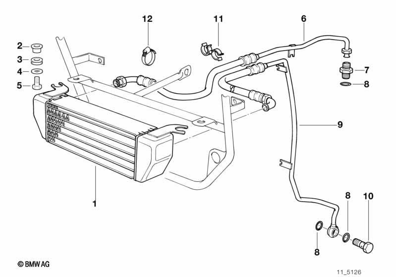 Ölkühler/Ölkühlerleitung