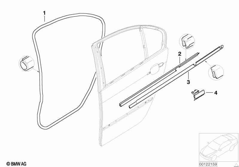 Türdichtung hinten