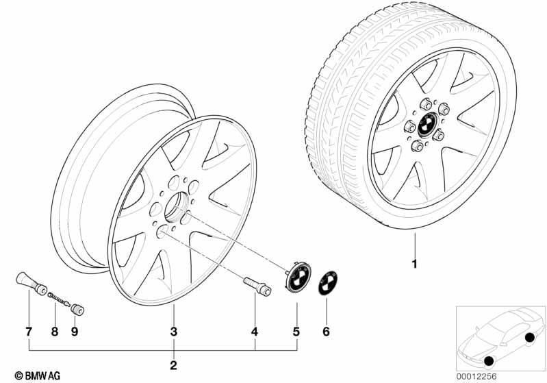 BMW LM Rad Sternspeiche 45