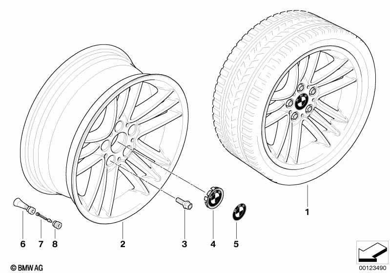 BMW LM Rad Sternspeiche 89