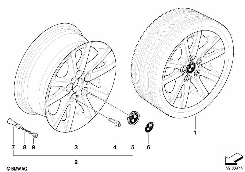 BMW LM Rad Sternspeiche 136