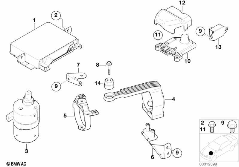 Steuergerät/Sensoren DSC/Vorladepumpe