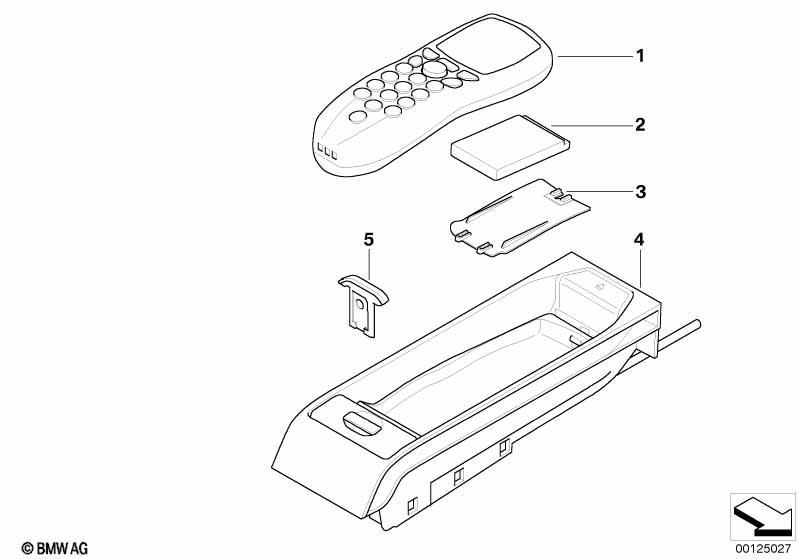 Einzelteile Tandem Autotelefon