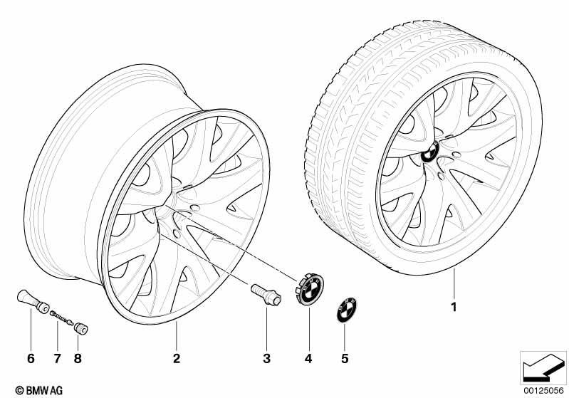 BMW LM Rad V-Speiche 126