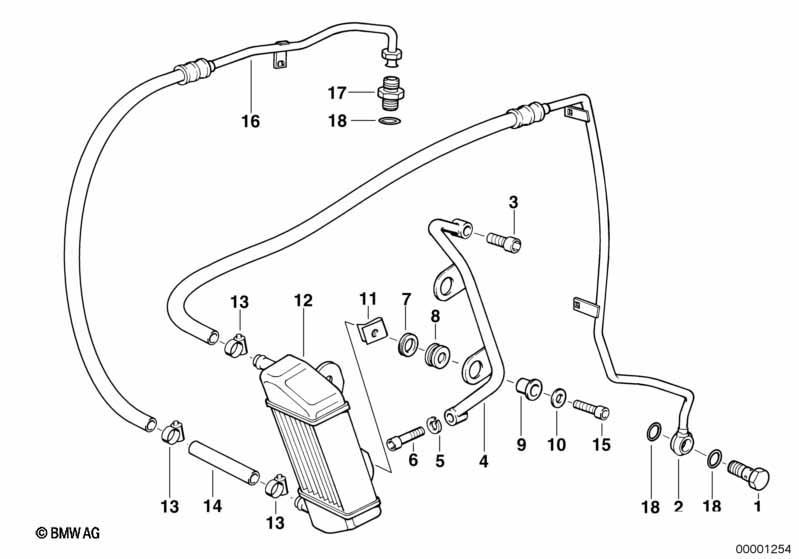 Ölkühler/Ölkühlerleitung
