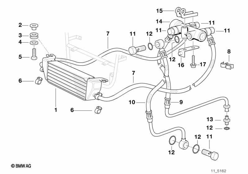 Ölkühler/Ölkühlerleitung