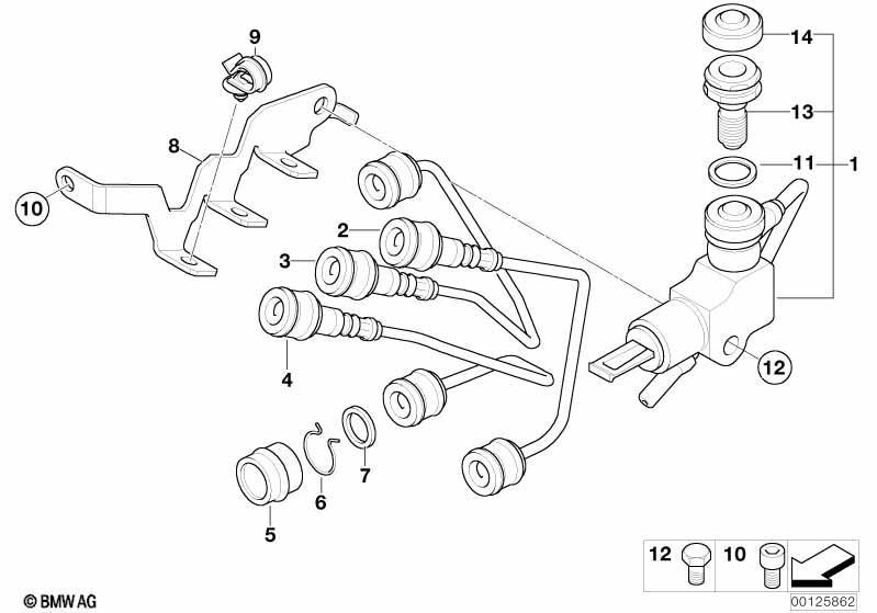 Druckmodulator Integral ABS Anbauteile