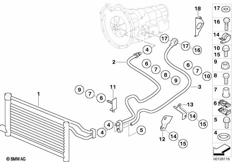 Ölkühler/Ölkühlerleitung