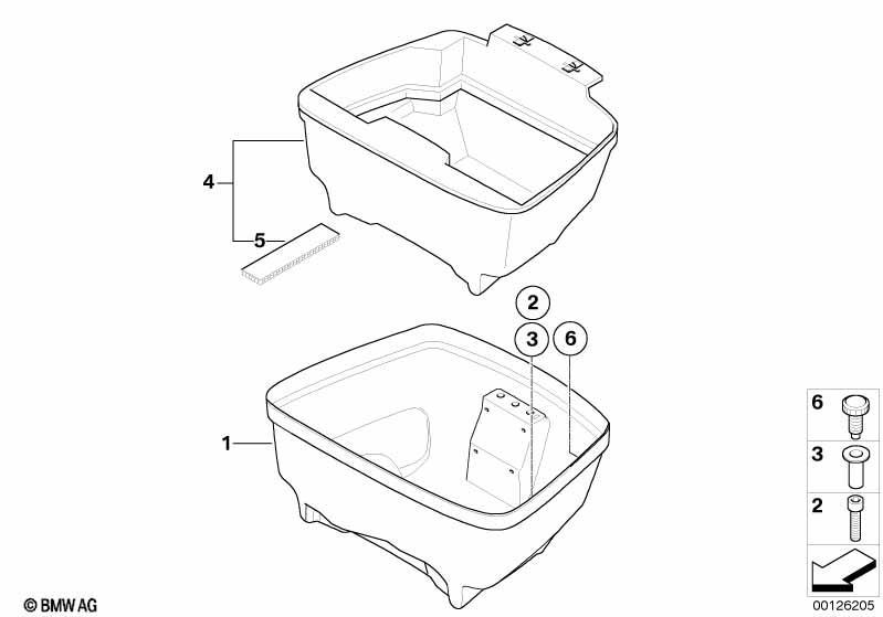 Unterteil Top Case