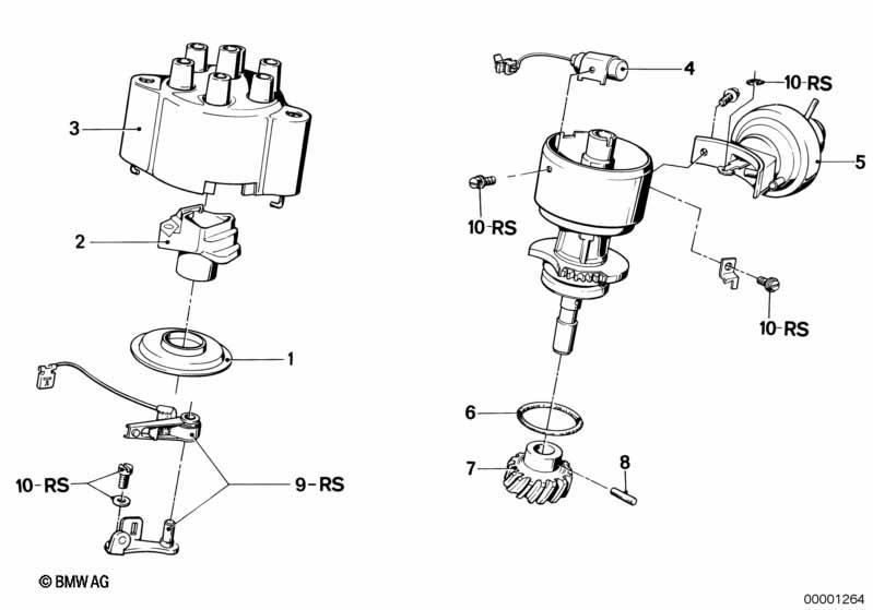 Zündverteiler-Einzelteile