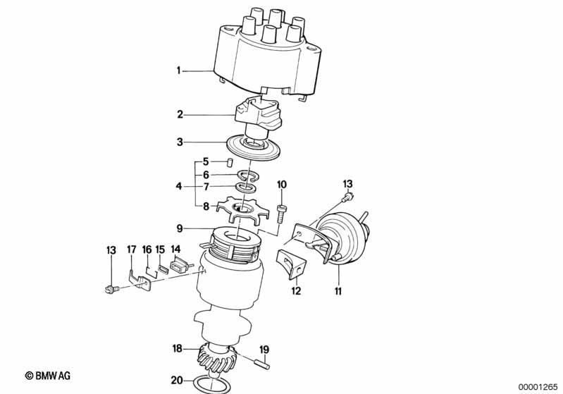 Zündverteiler-Einzelteile
