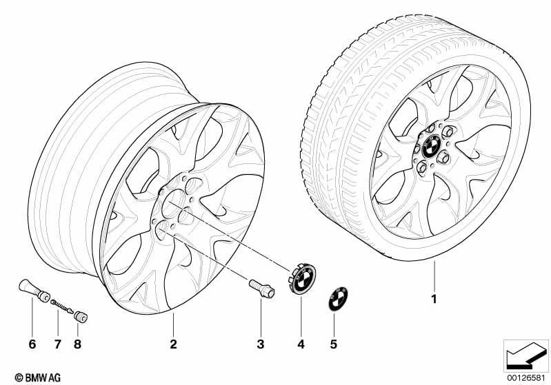 BMW LM Rad Y-Speiche 114