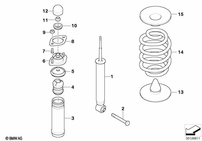 Federbein hinten-Schraubenfeder/Anbaut.