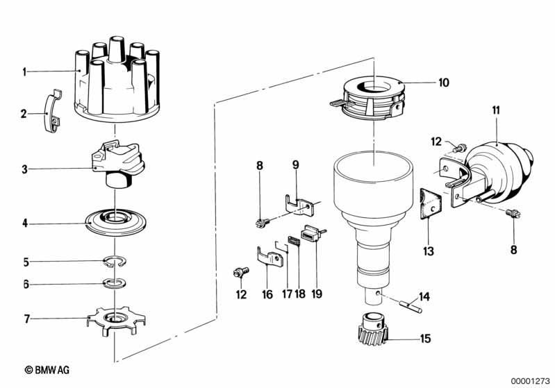 Zündverteiler-Einzelteile