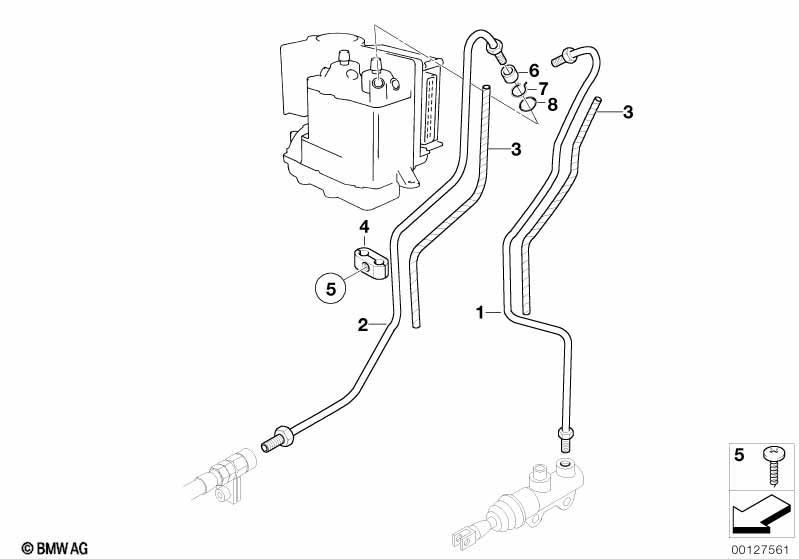 Bremsleitung hinten ABS