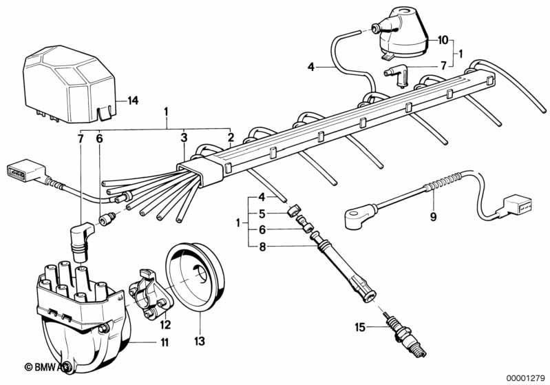 Zündkabelbaum/Zündkerze/Verteil.