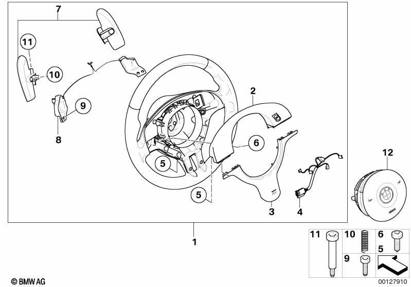 M Sportlenkrad Airbag für SMG Getriebe