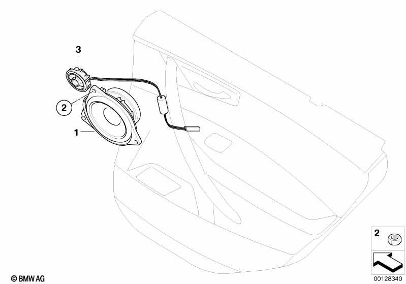 Einzelteile Stereo System Tür hinten