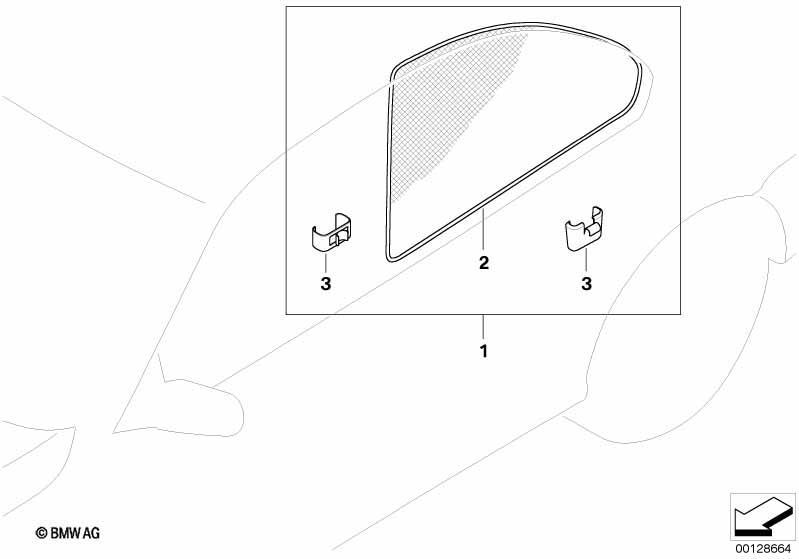 Sonnenblende Tür hinten