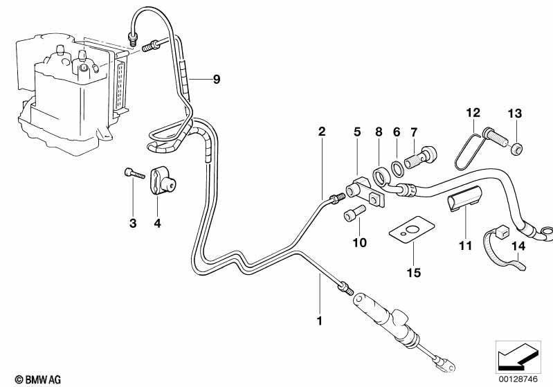 Bremsleitung hinten ABS