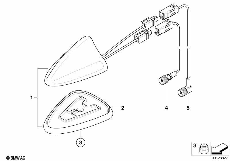 Einzelteile Mehrbandtelefon/GPS-Antenne