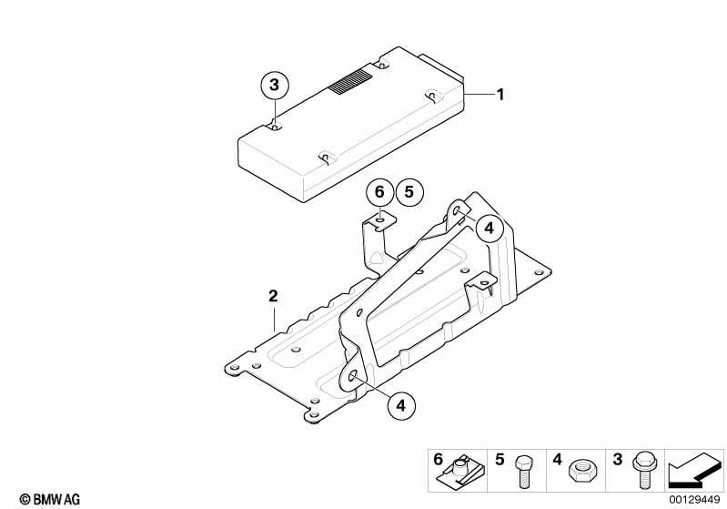 Einzelteile Autotelefon Gepäckraum Japan