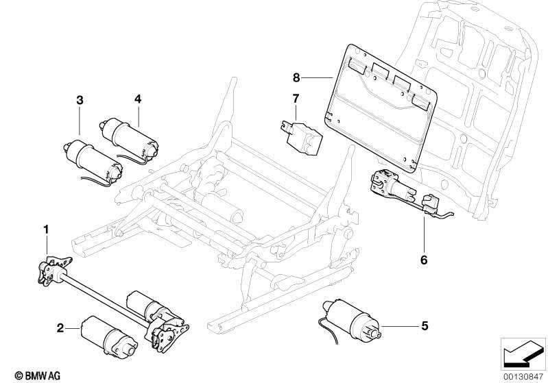 Sitz vorn Elektrik und Antriebe