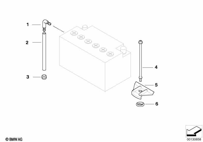 Batteriebefestigung u. Anbauteile