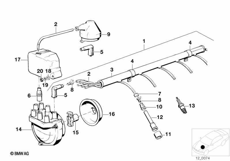 Zündkabelbaum/Zündkerze/Verteil.