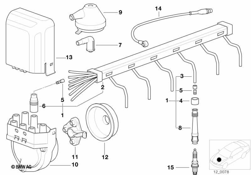 Zündkabelbaum/Zündkerze/Verteil.