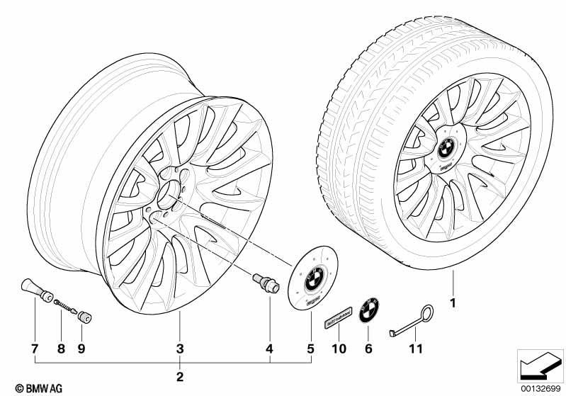 BMW LM Rad Individual V Speiche 152