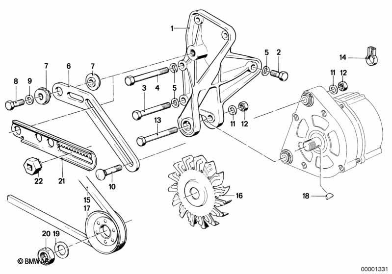 Generator Befestigungsteile