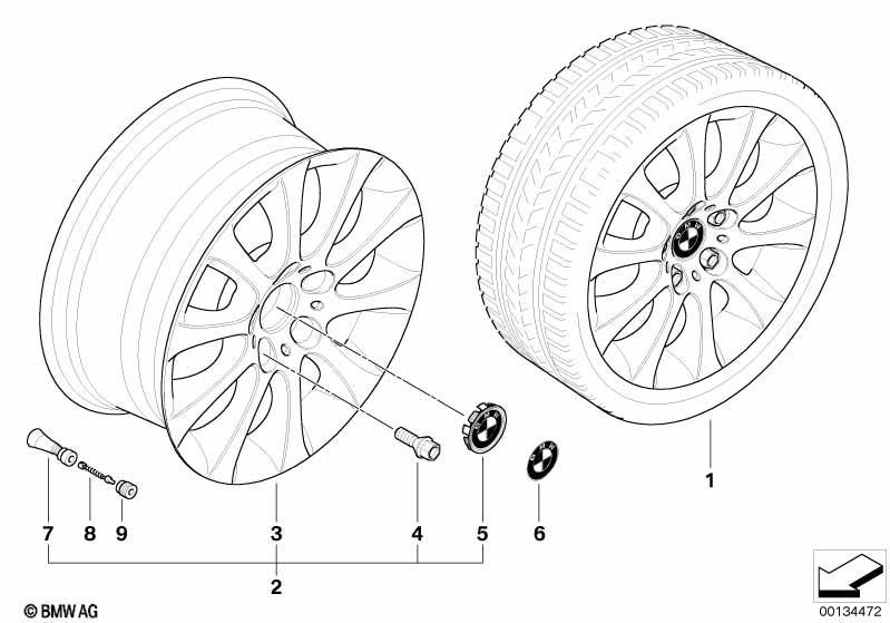 BMW LM Rad Sternspeiche 171
